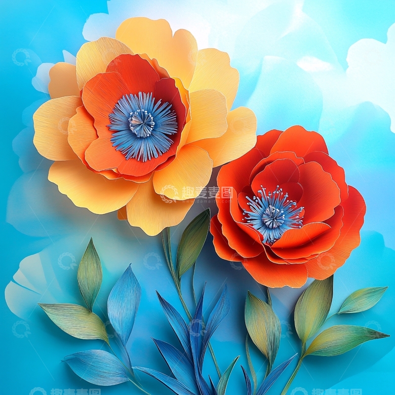 高清大图下载【趣麦麦图】立体花壁纸3