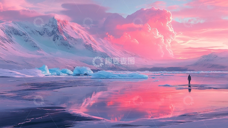 高清大图下载【趣麦麦图】冰川与极地