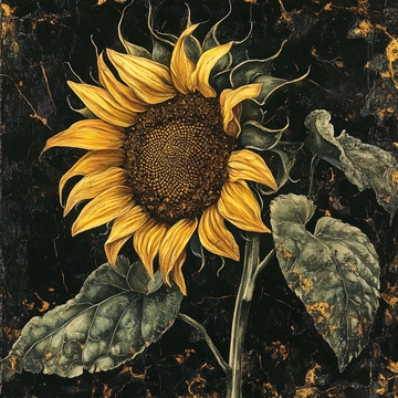 装饰画向日葵