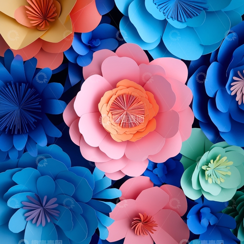 高清大图下载【趣麦麦图】立体花壁纸1