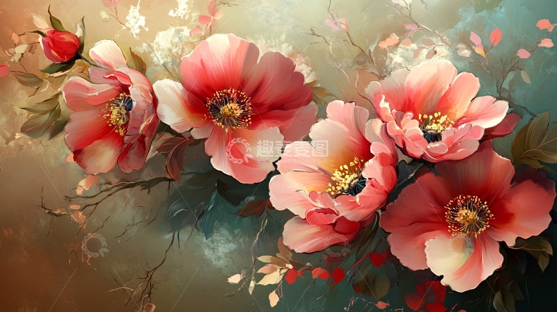 高清大图下载【趣麦麦图】炫彩花朵壁纸4