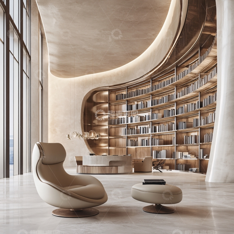 高清大图下载【趣麦麦图】现代图书馆