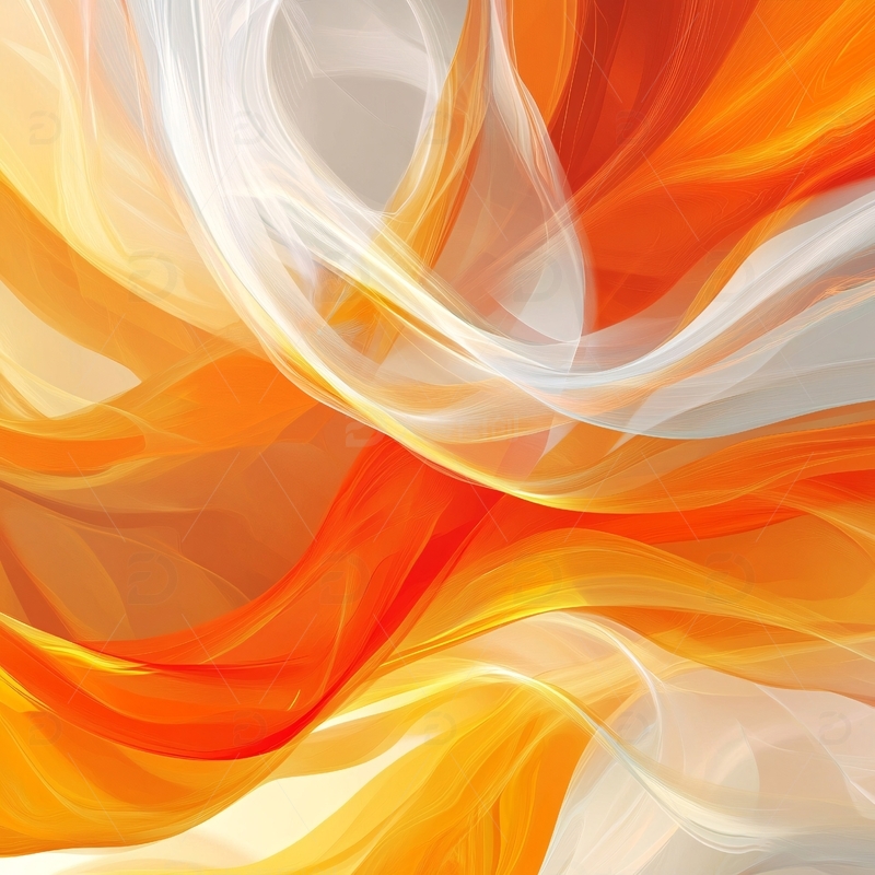 高清大图下载【趣麦麦图】橙红色线条丝滑背景
