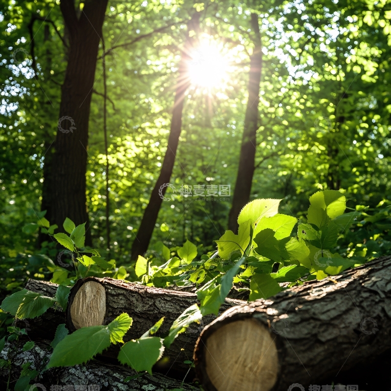 高清大图下载【趣麦麦图】太阳下的木材