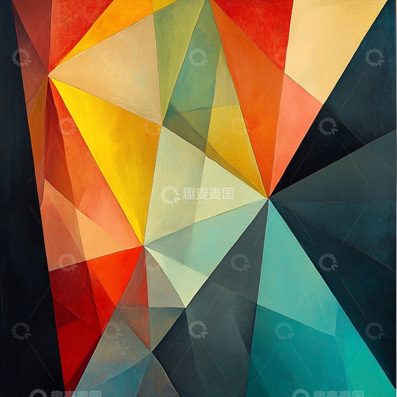 高清大图下载【趣麦麦图】几何高清抽象画大图2
