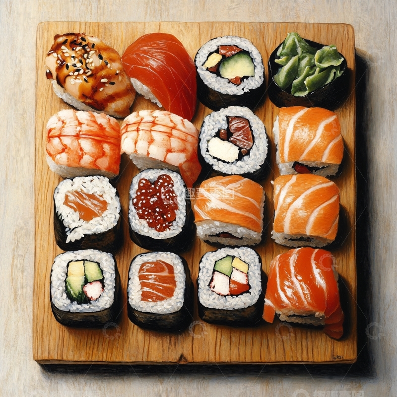 高清大图下载【趣麦麦图】寿司团购