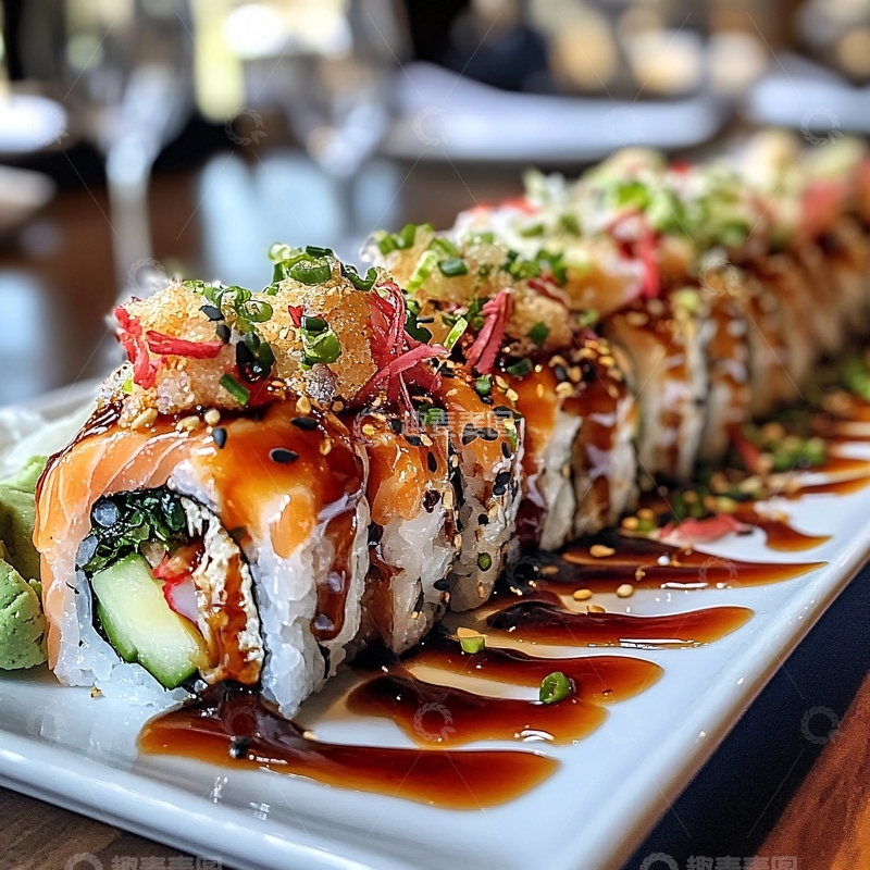 高清大图下载【趣麦麦图】加州寿司卷