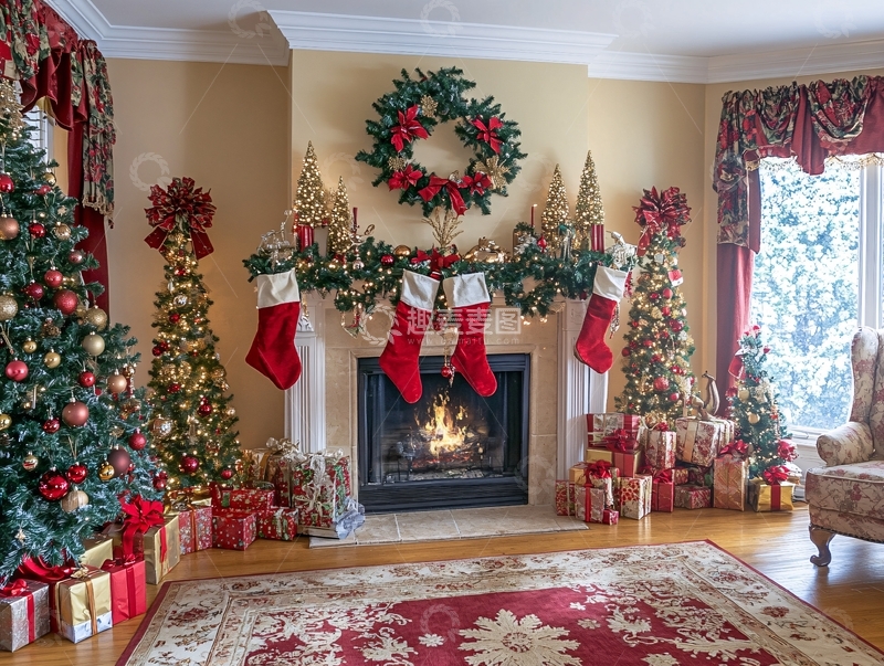 高清大图下载【趣麦麦图】美式圣诞风格