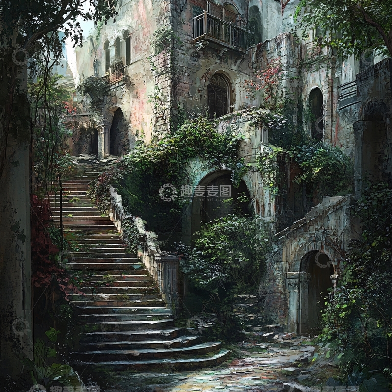 高清大图下载【趣麦麦图】风景厚涂1