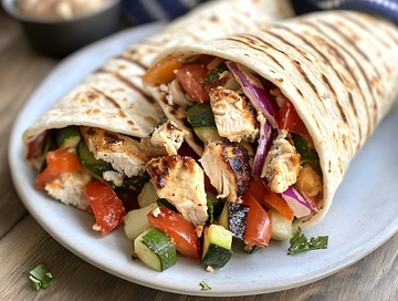 墨西哥风味鸡肉卷饼