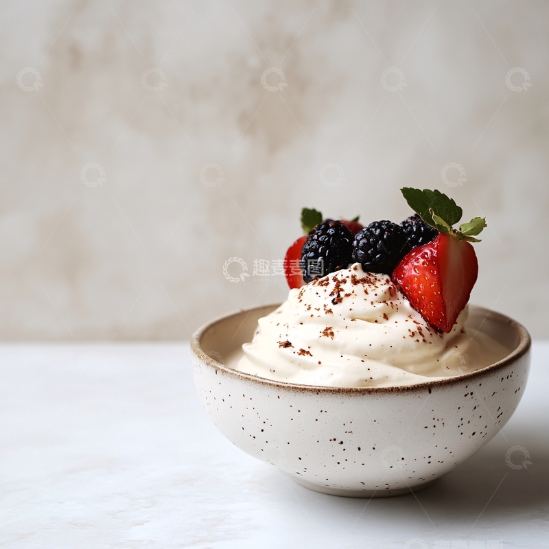 高清大图下载【趣麦麦图】酸奶碗荔枝酸奶