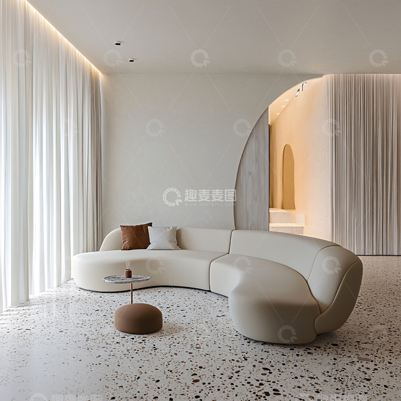 高清大图下载【趣麦麦图】诧寂风客厅