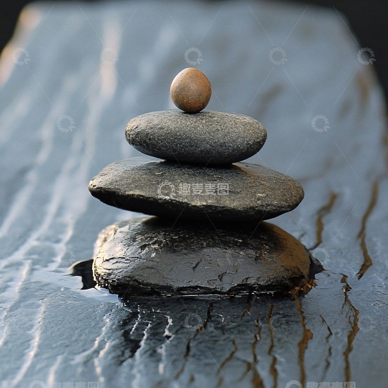 高清大图下载【趣麦麦图】禅意石头摆件