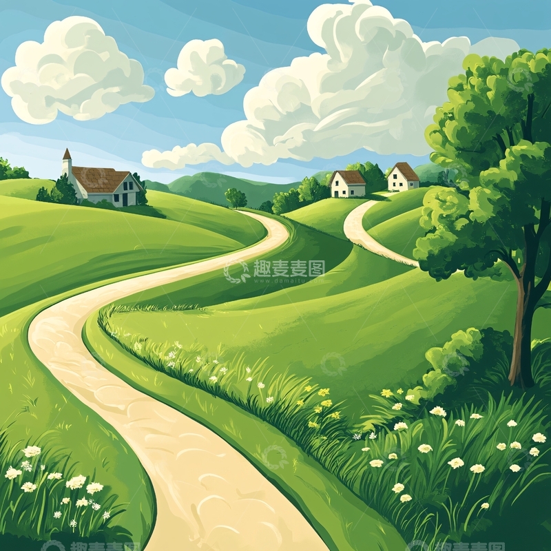 高清大图下载【趣麦麦图】乡村夏日风光1