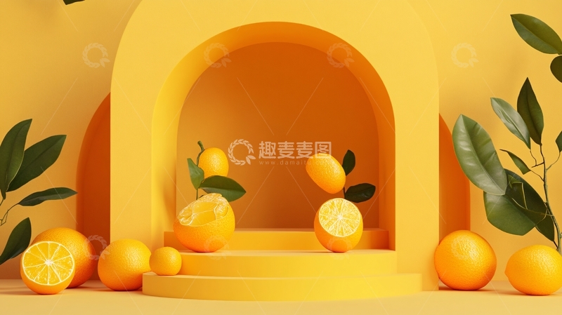 高清大图下载【趣麦麦图】lowpoly柠檬3