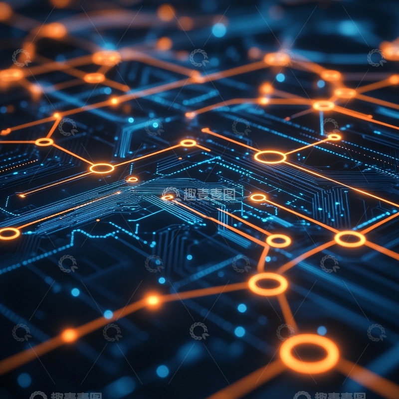 高清大图下载【趣麦麦图】芯片科技集成电路2