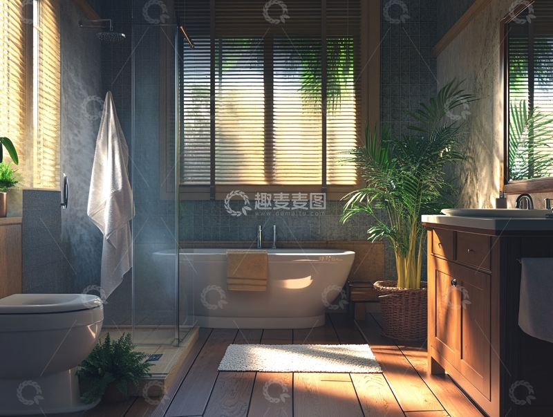 高清大图下载【趣麦麦图】卫生间场景图