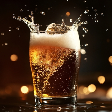 啤酒水花质感特效2