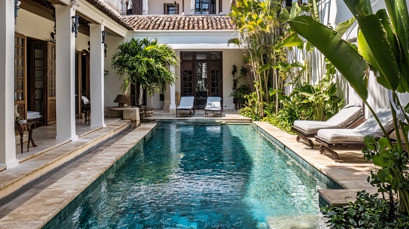 别墅庭院游泳池