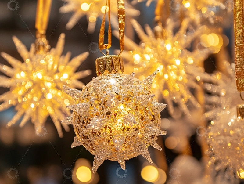 高清大图下载【趣麦麦图】雪花挂件