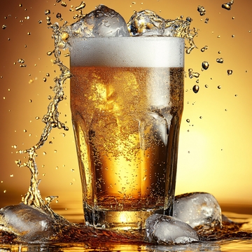 啤酒水花质感特效3