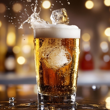 啤酒水花质感特效1