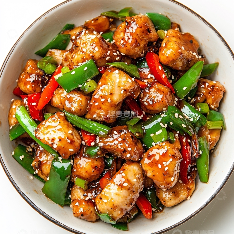 高清大图下载【趣麦麦图】爆炒鱼段