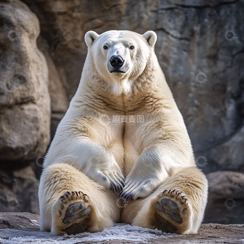 高清大图下载【趣麦麦图】优美北极熊
