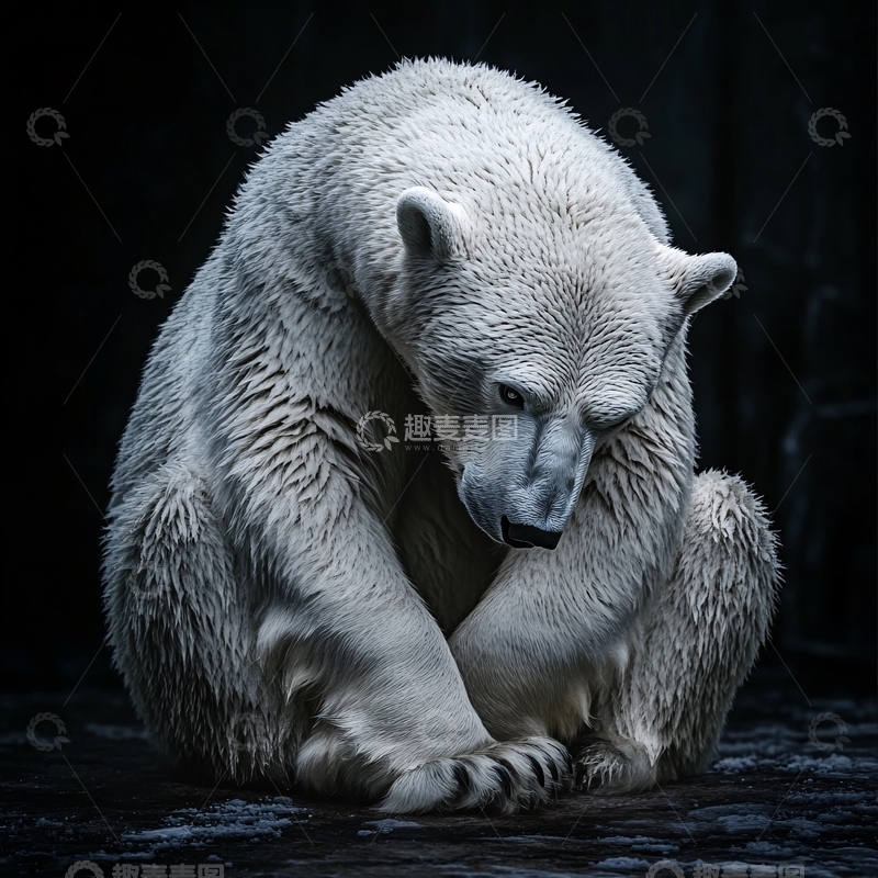 高清大图下载【趣麦麦图】优美北极熊2