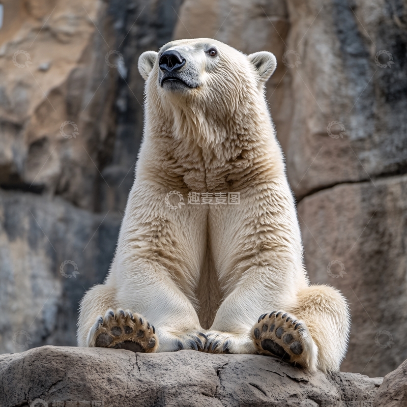 高清大图下载【趣麦麦图】憨态大熊