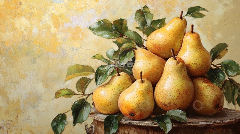 高清大图下载【趣麦麦图】梨静物画3