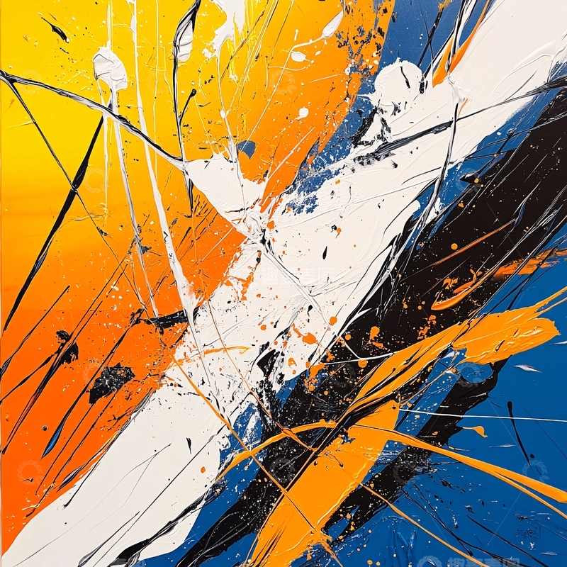 高清大图下载【趣麦麦图】抽象画碎玻璃花纹