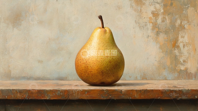 高清大图下载【趣麦麦图】一颗整梨