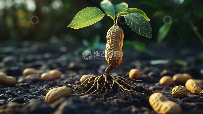 高清大图下载【趣麦麦图】唯美花生