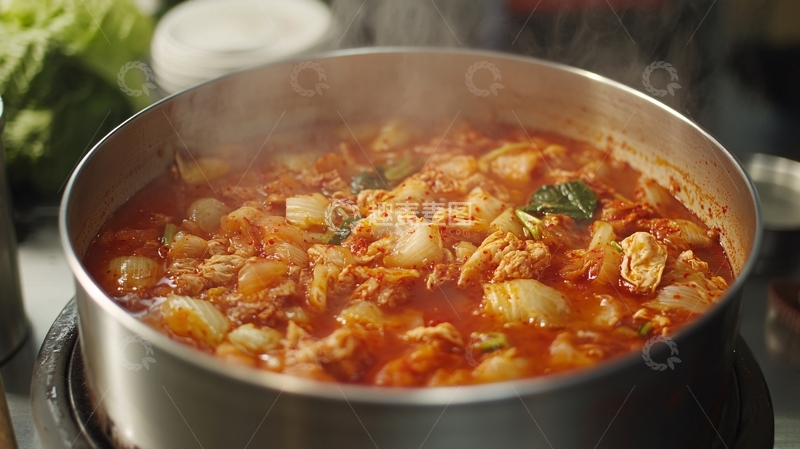 高清大图下载【趣麦麦图】辣白菜锅