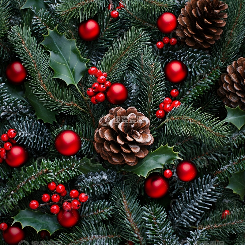 高清大图下载【趣麦麦图】-圣诞节植物