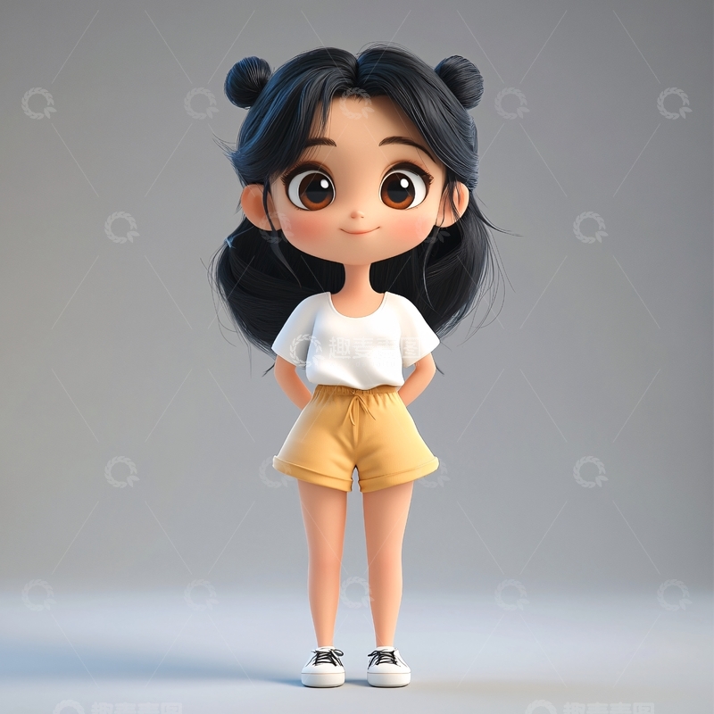 高清大图下载【趣麦麦图】小米卡通女孩