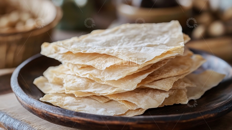 高清大图下载【趣麦麦图】豆腐皮生产过程