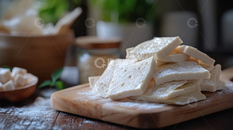 高清大图下载【趣麦麦图】豆腐皮新鲜食材1