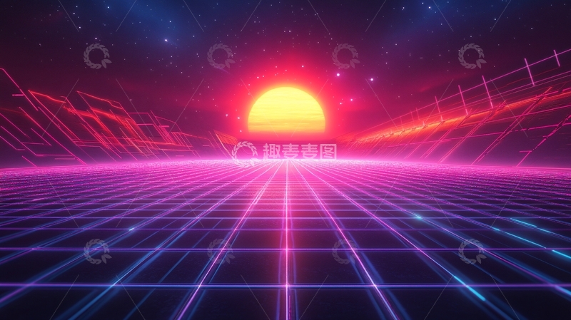 高清大图下载【趣麦麦图】霓虹灯夜场