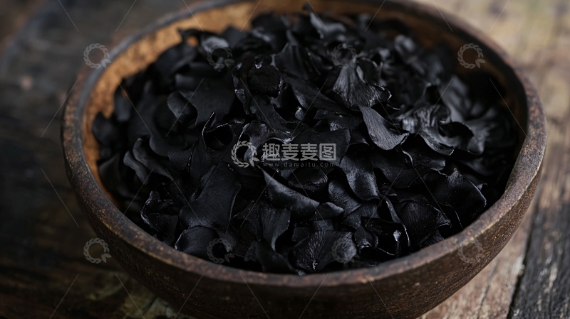 高清大图下载【趣麦麦图】黑木耳丝