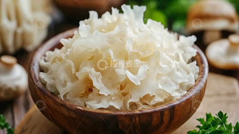 高清大图下载【趣麦麦图】火锅配菜新鲜银耳