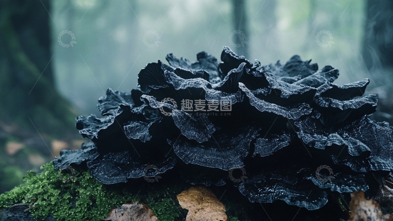 高清大图下载【趣麦麦图】唯美森林野生菌