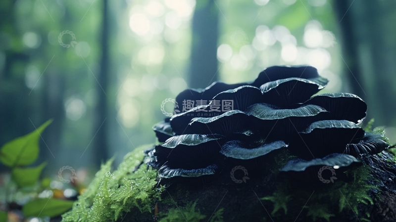 高清大图下载【趣麦麦图】唯美森林野生菌3