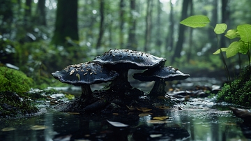 唯美森林野生菌1