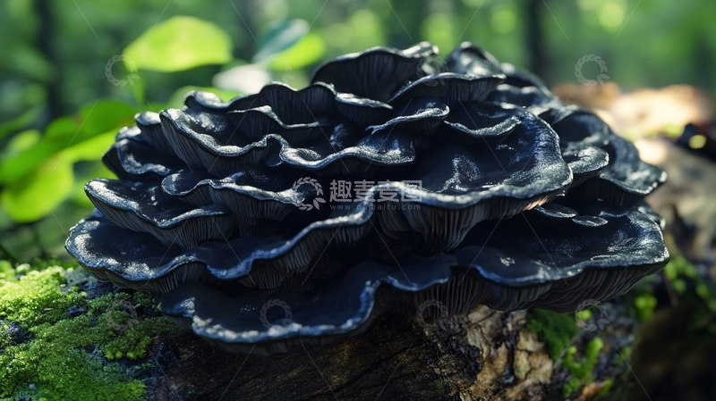 高清大图下载【趣麦麦图】石盘鲜菌
