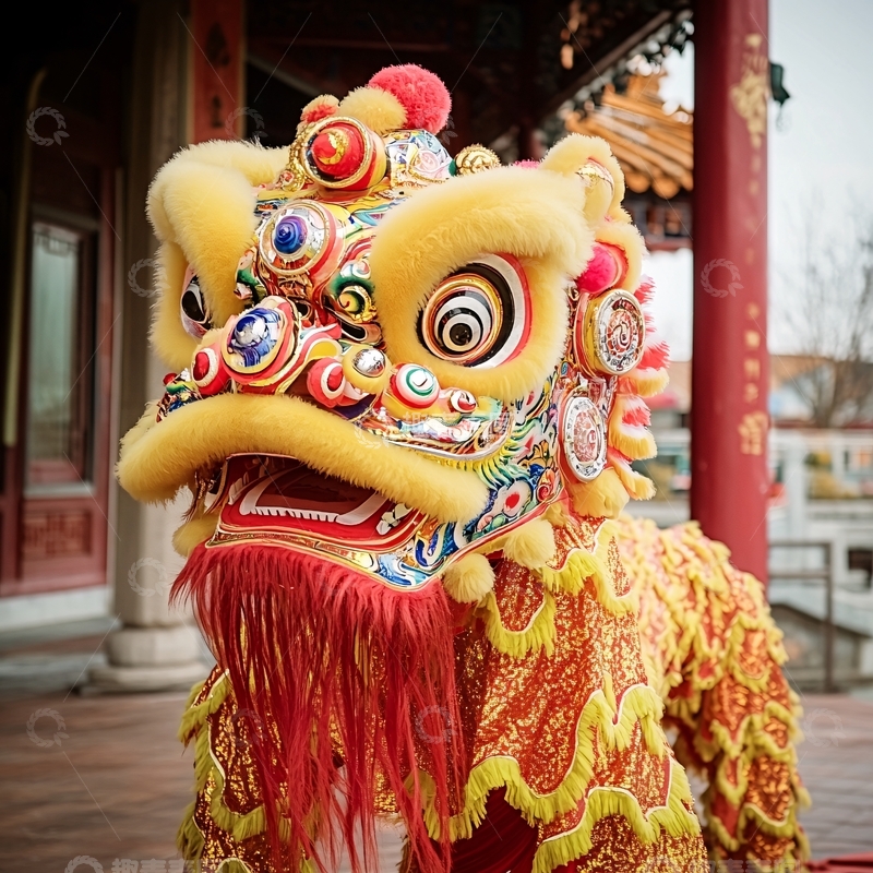 高清大图下载【趣麦麦图】舞狮摄像