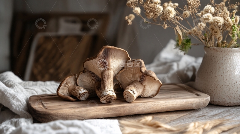 高清大图下载【趣麦麦图】金黄色的蘑菇