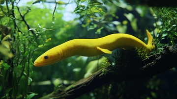 水族箱黄曼龙