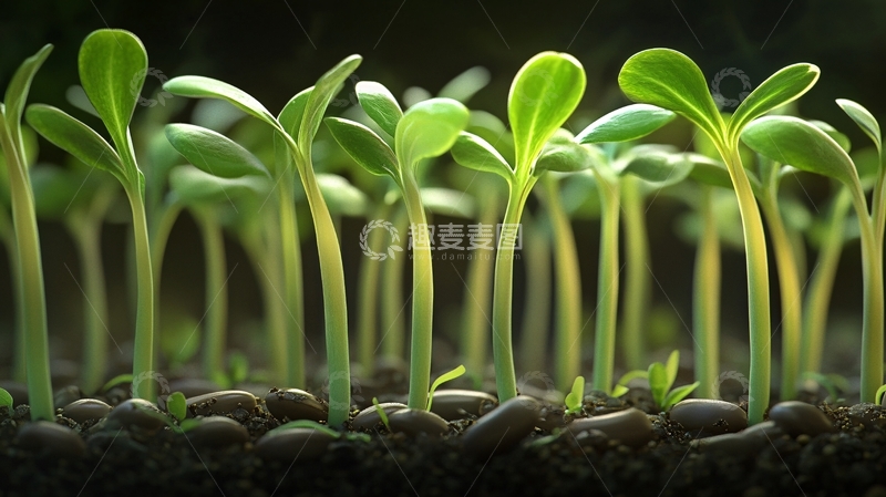 高清大图下载【趣麦麦图】电脑壁纸小苗秧1